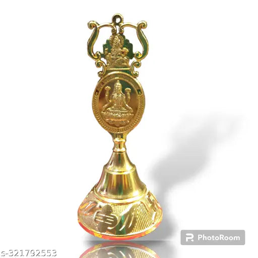 Combo Stainless Steel Thali 4 in 1 Agarbatti Stand, Puja Diya, Katori(Bowl) And Prashad Katori And Metal Stylish Laxmi Ganesh Ghanti.