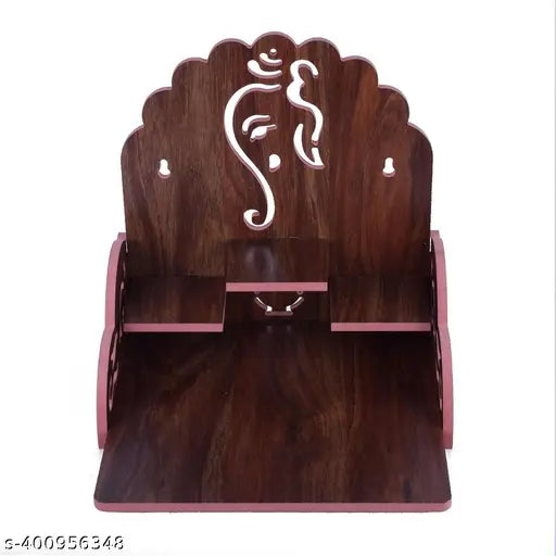 Siddh peeth pitambara Handcrafted Wooden Home Temple Ideal for Religious Devotion and Decor for Daily Worship Space like Home, office, Shop 327