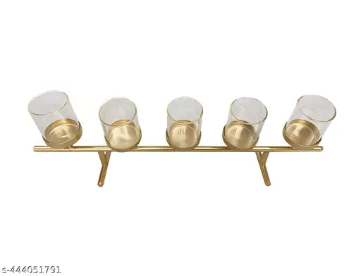 Deco Crafts - Metal Multi T light Holder with Borosil Glass for Home, Office & Gifting Purpose use !!! SHOP NOW !!!