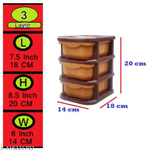 Small Size(Size:14*18*20CM) Makeup Vanity,Drawer Organiser,Storage Rack,basket For Women(14cm*18cm*20cm)