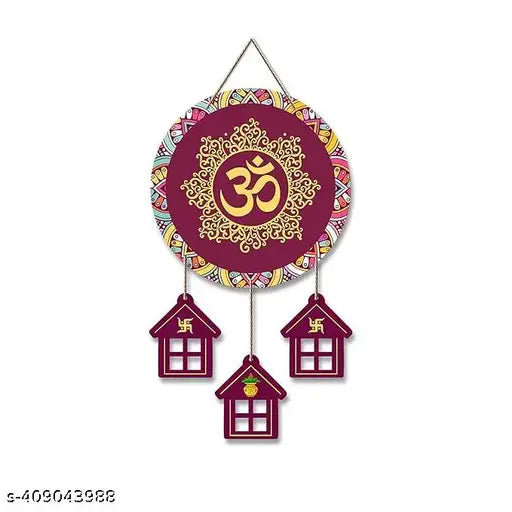 OM Mantra Wooden Wall Hanging