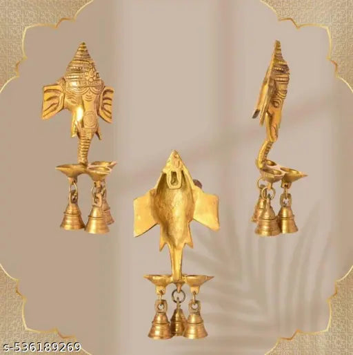 Vaaruti Decor Ganesh Diya Wall Hanging Idol Statues ganesh wall hanging or Diwali ,Decoration,gift purpoose