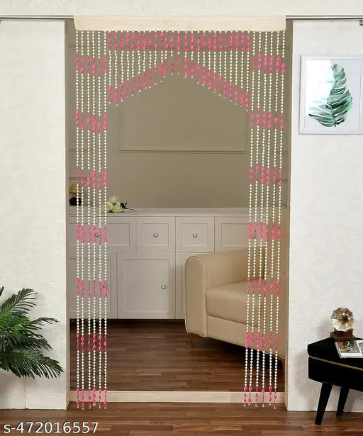 Hanging Chips Beads Curtain For Door, Living Room, Home Decorations, Pooja Room, Kids Room (4x7 Feet) Pack of 1