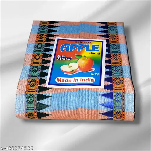 MXX Cotton Striped Gamcha for Pooja and Religious Purpose ( Multicloured) - Pack of 1