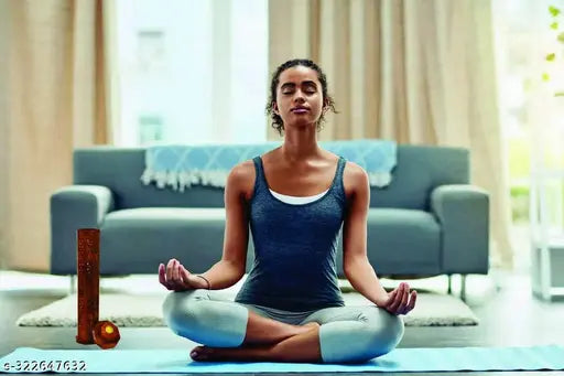 HusNain Sheesham Wooden and Brass Agarbati Holder, Dhoop Agarbatti Stick Wodden Box Holder Stand