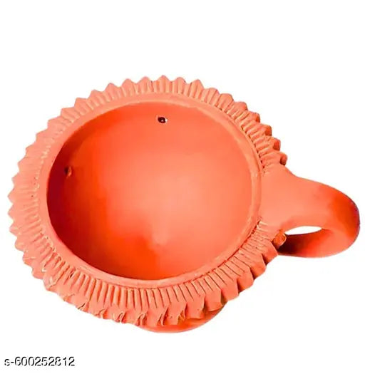 Terracotta Clay Kapoor Dani | Dhoop Loban Burner for Home & Temple PACK OF 1
