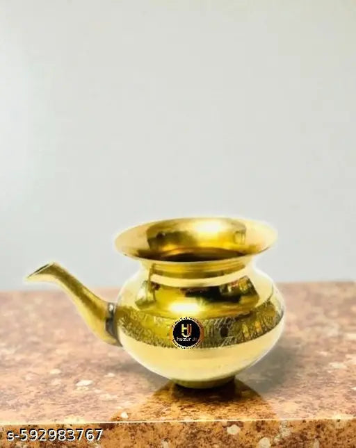 HUZUR JI Brass Lota Kalash / Pooja Lota / Brass Kalash Brass Kalash Brass Kalash Puja Articles / Karwa/Karwa Lota/ Kalash Lota