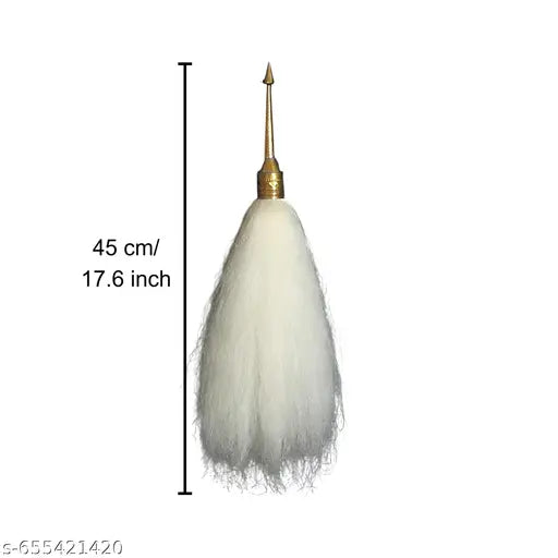 Puja Chamor with Brass Handle (1 Pcs)