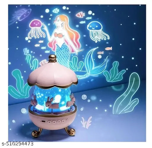 Rabbit Night Light Projector | Rabbit Sky Projector | Star Projector Bunny Night Light | Bunny Carousel Night Light Projector | Star Projection Light | Bunny Night Light | Rabbits Star Projector Night Light