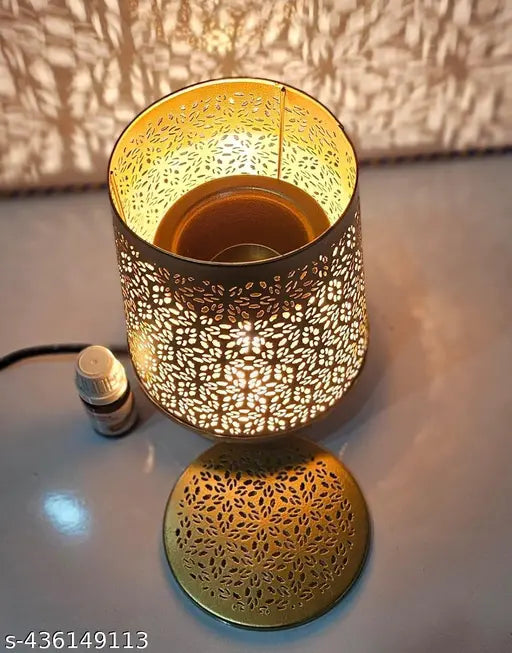 R.R.V. International Elegant Design Aroma Diffuser/Burner with 10 ml Aroma Oil | Made by Galvanized Metal