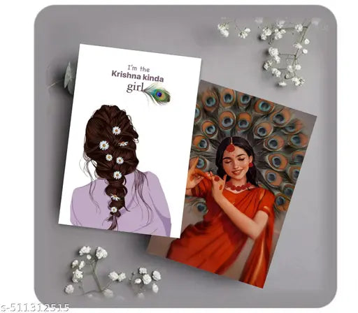 **"Divine Grace: Radha Krishna Spiritual Art Collection for Devotional Souls"** 4x6inches size