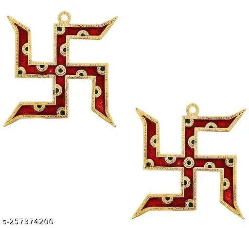 Swastik wall hanging set of 2 for vast , Home,Temple,Office,Door,Room ,Showpiece decoration