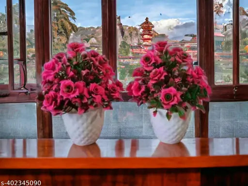 DM enterprise bonsai artificial flowers plant very attractive plant indoor and outdoor decoration set of 02