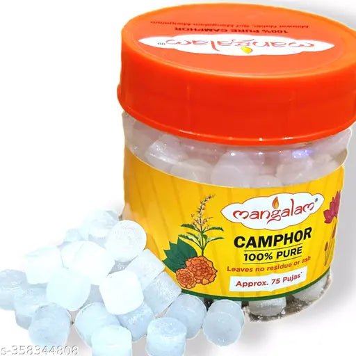 50g Pure Camphor Tablets | Kapoor for Puja & Havan | 100% Shudh Kapur