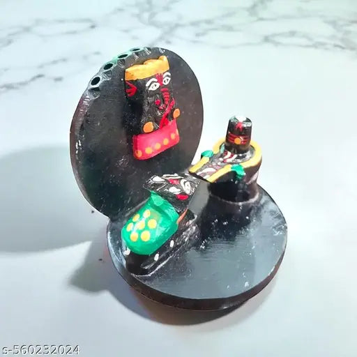SriMaa Ventures Agarbatti Stand for Puja Room – Marble Shivling Incense Holder with Ganesh & Nandi for Daily Worship, Religious Décor