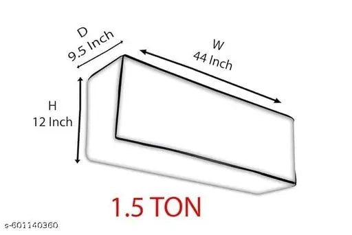 MEESHFLIP Indoor AC Unit Cover, Waterproof Split Air Conditioner Cover, 1.5 Ton, Floral Print, Grey