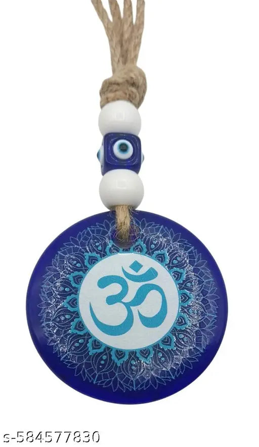 Tej Gifts Evil Eye Nazar Battu Wall Hanging for Home, Office, Car & Door Decor | Design 5 | Jute Thread Decorative Hanging for Vastu Protection, Positive Energy, Good Luck & Prosperity | Traditional Indian Spiritual Home Decoration