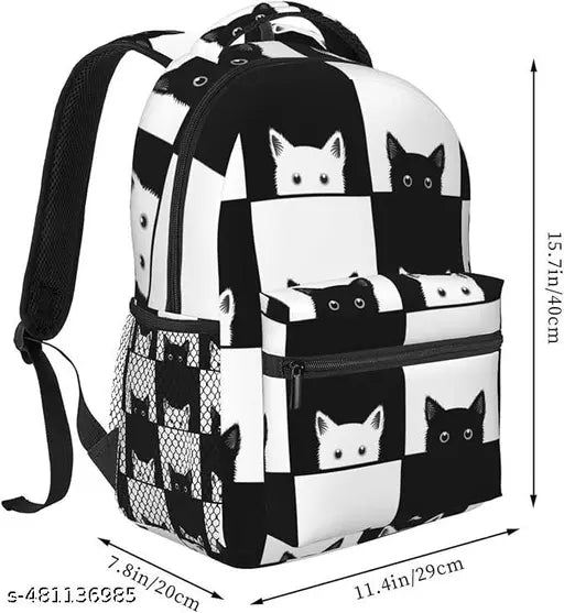 Girl School Backpack white coconut print Stylish and Trendy College Backpacks Waterproof Bag Casual School Bag/Backpack/College Bag/Tuition Bag for Girls