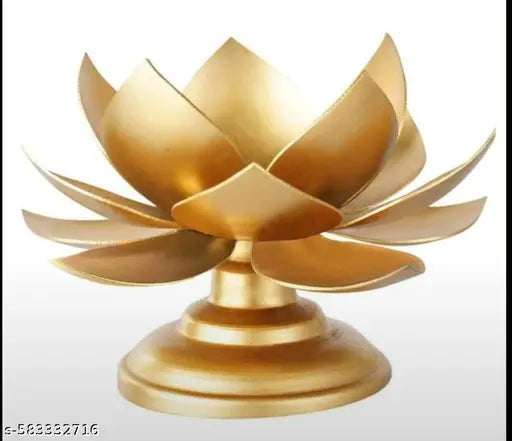 Radiant Lotus Glow T-Light Stand