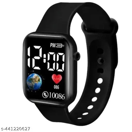 buy MENS TRENDY PREMIUM black  Belt and get one Digital watch , brown color wallet  , wired  handfree and sunglasses free dhamaka offer