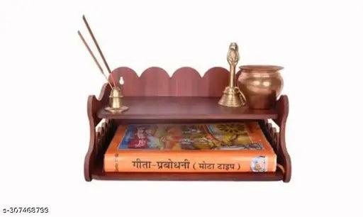 Pushpanjali Wooden Temple / Home Temple/ Pooja Mandir/ Pooja Mandap/ Temple For Home