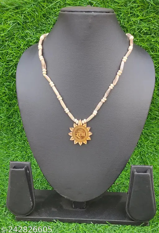 100% Orginal Shri Ram Tulsi Kanthi MalaTulsi Kanthi Mala Original Beads Wood Brown for Neck, Men, Women, Boys, Girls and Friends (Pack of 1)