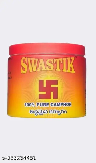 Swastik 100% Pure Camphor Tablets || Natural Kapoor for Daily Pooja, Meditation, Aromatherapy & Air Purification || 500g Jar of Premium Quality  for Spiritual Use & Refreshing Fragrance