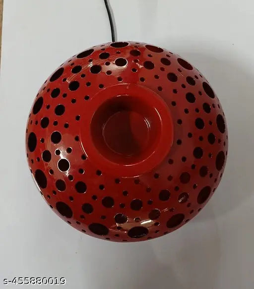 Decorative Electric Moroccan Style,Aroma' Oil Burner (Diffuser) for Home Fragrance with 10ml Aroma' Oil Red_