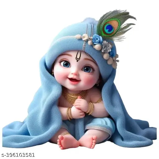 Cute Krishna Baby Krishna Lord Krishna God Krishna Wall Sticker For Kids Room Living Room