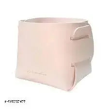 UNIBIC STORE PU Leather Decorative Storage Basket Simple for Creative Storage Boxe for Home ( WHITE)