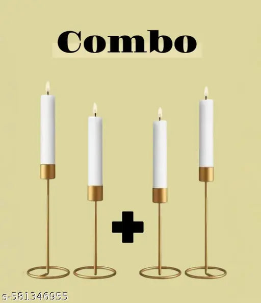 Big bull handicrafts unique style iron candle stand for combo pack of