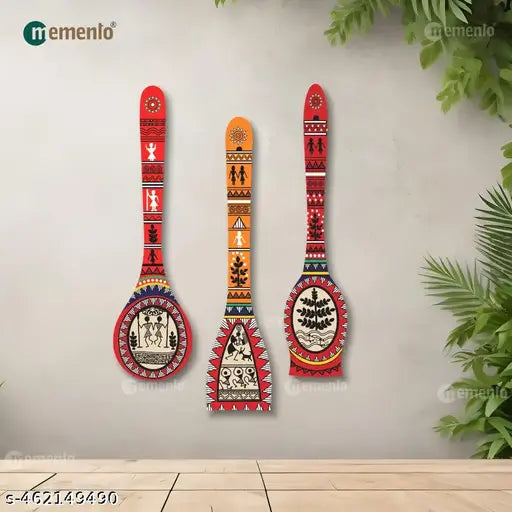 Trending Vastu Design Spoon Shape Designer MDF Wall Hanging|Wall Decoration|Home Decor