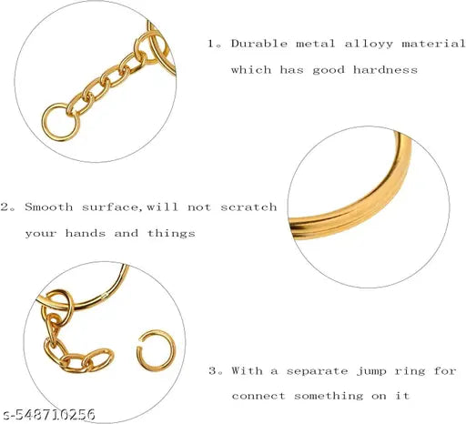 High Quality Metal Golden 20 + Silver 20 Pcs Multipurpose Keychain