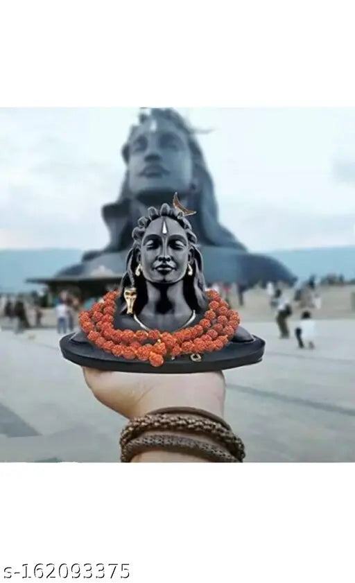 Adiyogi Statue with Rudraksha Mala for Car Dash Board, Adiyogi Shiva God Idols Statue for car dashboard, adiyogi statue for car idol & Figurines adiyogi statue, Adiyogi Murti, Shankar idol, shiv shankar Bhagwan, Shiva, shiva idols, Shiva Statue, Shiv murt