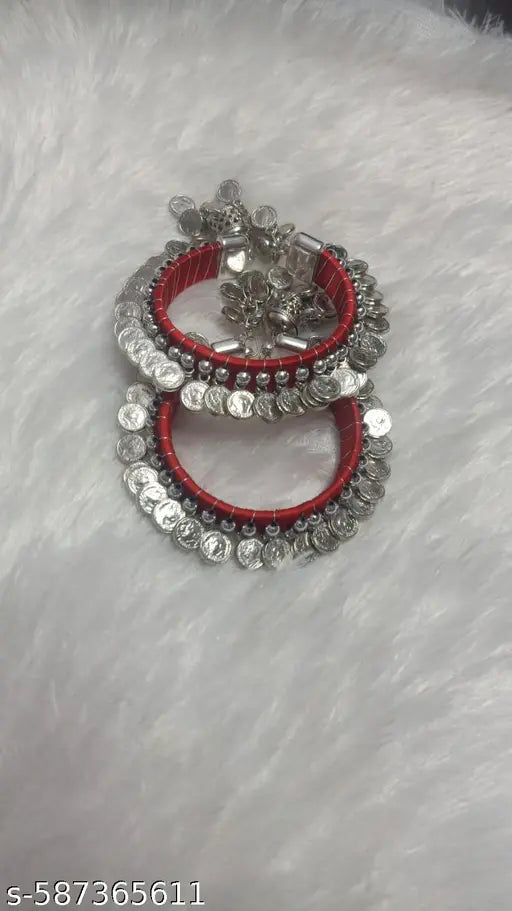 Trending Silver Coin Bangles