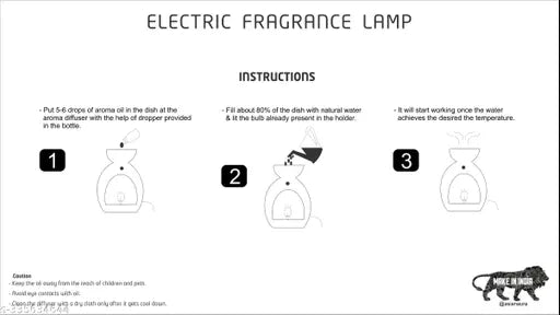 Handcrafted Ceramic Electric Aroma Diffuser Oil Burner| Aroma Oil Diffuser for Home with Aroma Oils, Cylinder Shape, White Color (Lavender & Rose 10 ml Each)