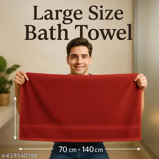 Klenvi microfiber super soft bath towel for men, women and kids | pack of 1 | high - absrorbancy | super durable | best for home use and gym use |