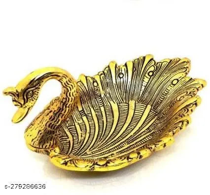 Duck Shape Dry Fruit and Mouth Freshner Tray for Home & Offce Table Decoration Decorative Showpiece