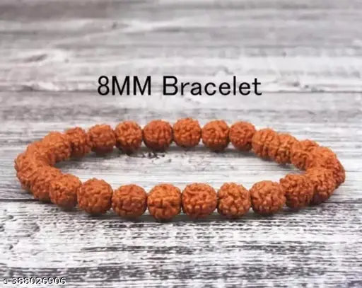 Original Panchmukhi Rudraksha 18 beads elastic hand braclet for men & women