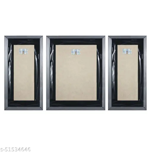 Indianara Set of 3 Elegant Painting without glass (6 X 13, 10.2 X 13, 6 X 13 INCH)