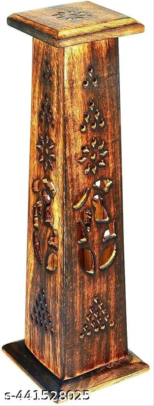 Handmade Designer  stand/ Wooden Tower Incense Sticks Holder / Rosewood / incense  Stand Holder
