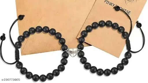 Stainless Steel Sterling Silver Bracelet Set  (Pack of 2)