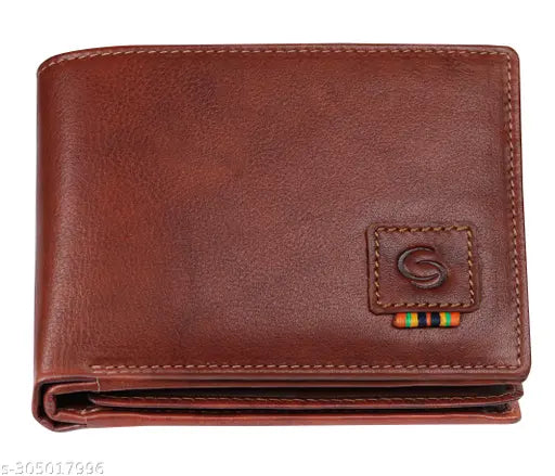 GETOREE Florence  RFID Blocking Leather Wallets for Men -TAN