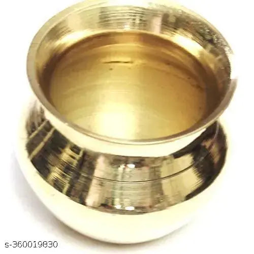 Brass Lota Kalash / Pooja Lota / Brass Kalash Brass Kalash Brass Kalash Puja Articles/Paragi lota/Kalash lota(Gold): 6x7cm set of 1 lota