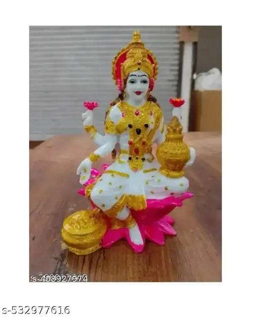 Affordable Marble Laxmi Ji Murti | Imported Marble Idol of Laxmi Mata for Home & Office | Bring Positivity, Prosperity, & Wealth | Ideal for Akshaya Tritiya, Wedding Season, Festivals, & Auspicious Gifting