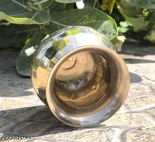 A&S VENTURES Pure Brass Lota Diamond Design Lota | Kalash | Pooja Lota | Puja Lota | Karwachauth Lota for Diwali, Mandir, Temple, Festival, Marriage, Wedding