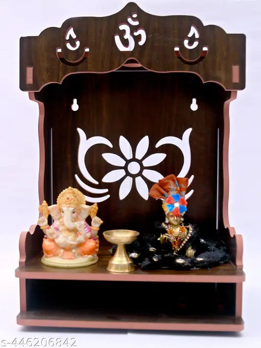 stastore Wooden Singhasan Temple.Wall Hanging and Table Top