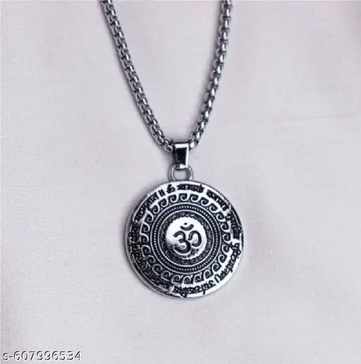 OM gyantri mantra pendant Mahadev Maha Mrityunjaya Mantra Om Pendant Locket for Men & Women Best Gift for Men, Brother , Girls Women