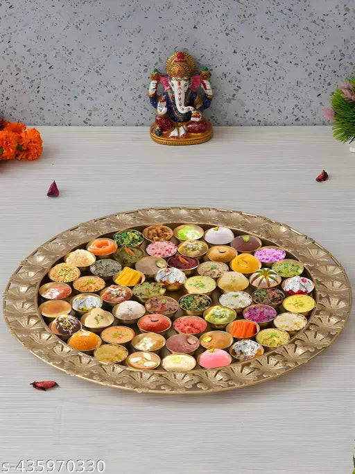Hexale New 56 Bogh Pooja Thali and serving Sweet Dishes