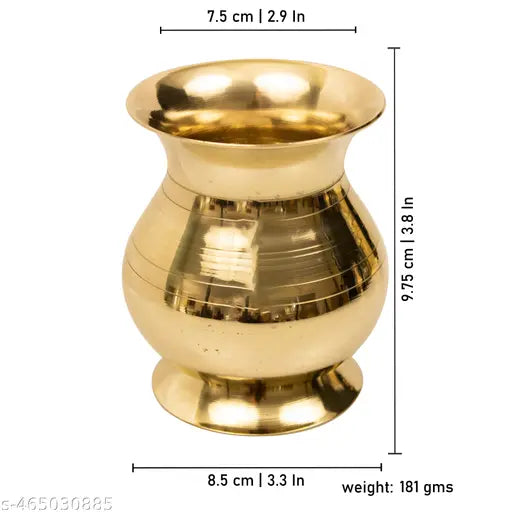 Putrika Traditional Brass Lota | Kalash |Sombu | Theertha Sembu | Vessel |Jug | Karwachauth | Diwali | Mandir Wedding|Kamandal|Gangajal|Water Gangotri|Chambu- Valap chambu